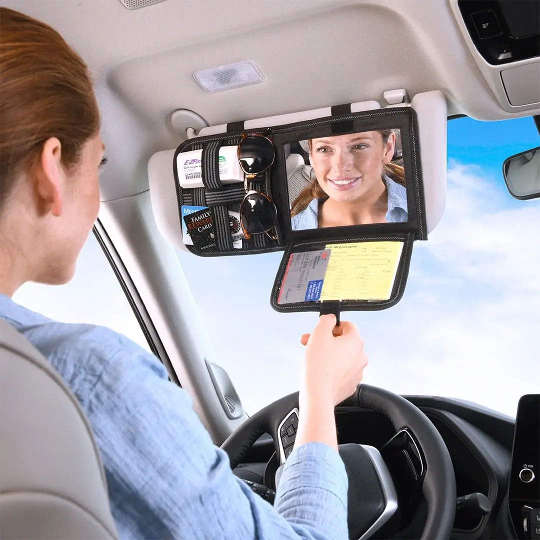Mirrored Visor Organizer