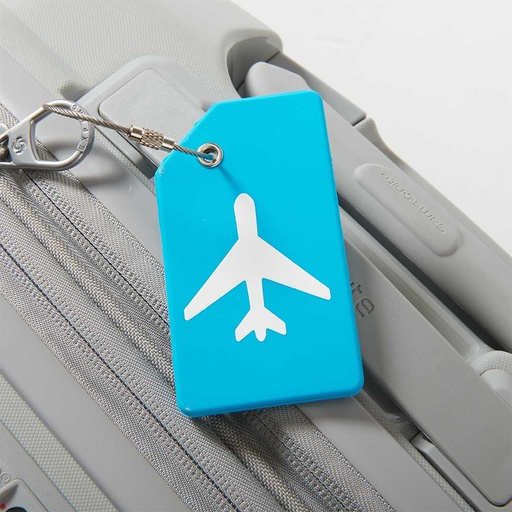 [ST-LT76-LGB] Luggage Tags - Silicone - Airplane - 2 pack