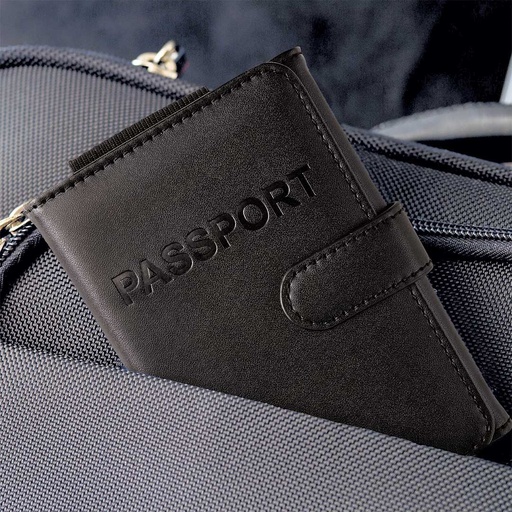 [ST-SC64-BLK] RFID Blocking Family Passport Holder